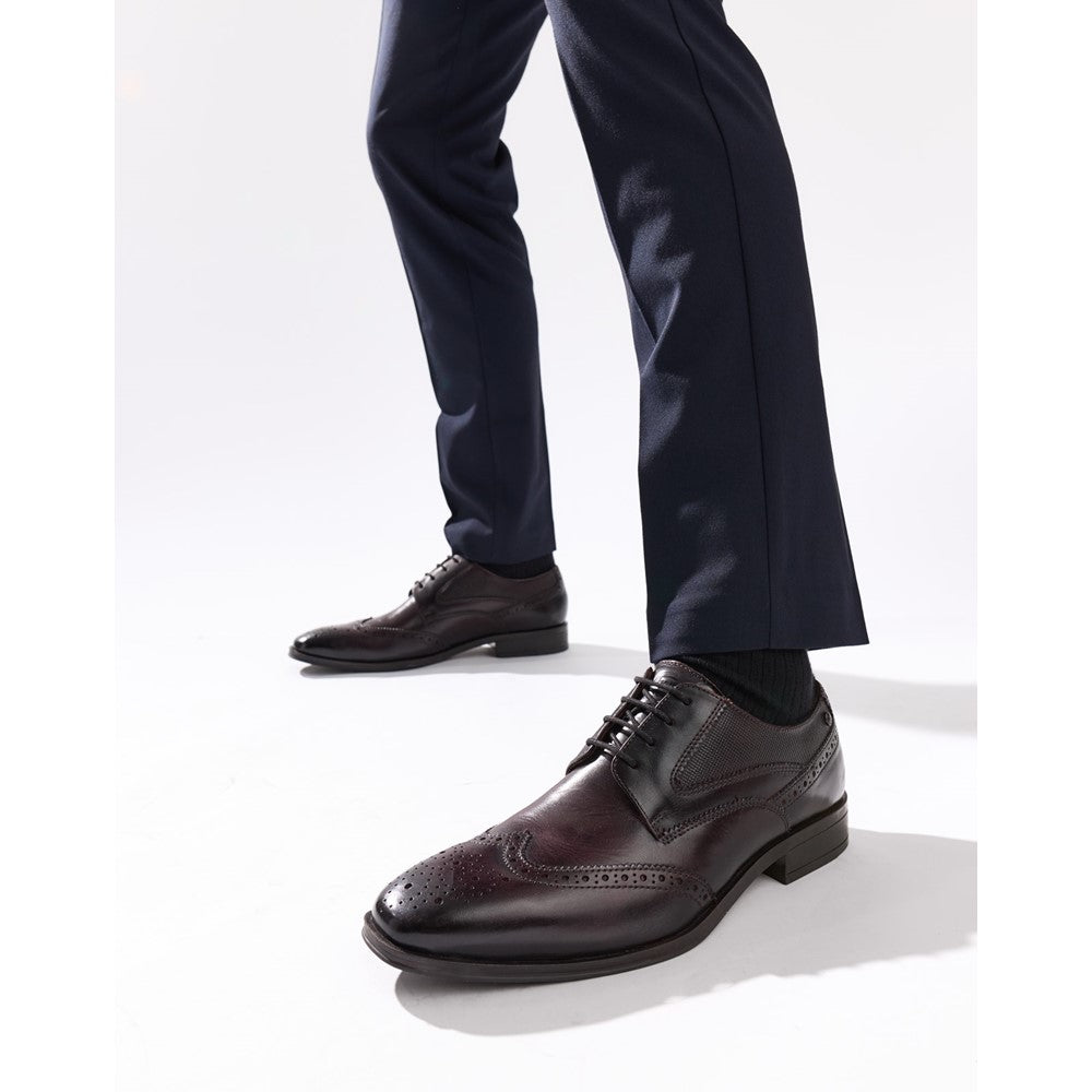 Base London Steeple Washed Brogue Shoes