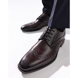 Base London Steeple Washed Brogue Shoes