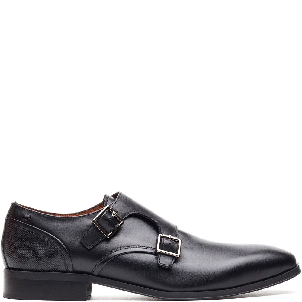 Base London Cleric Waxy Double Monk Shoes