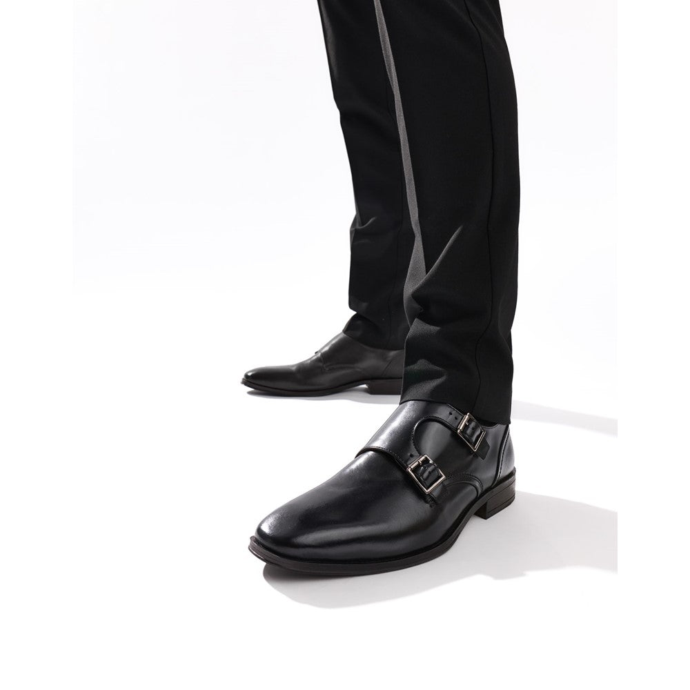 Base London Cleric Waxy Double Monk Shoes