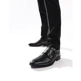 Base London Cleric Waxy Double Monk Shoes