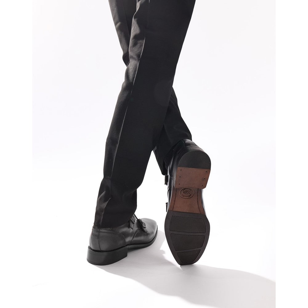 Base London Cleric Waxy Double Monk Shoes