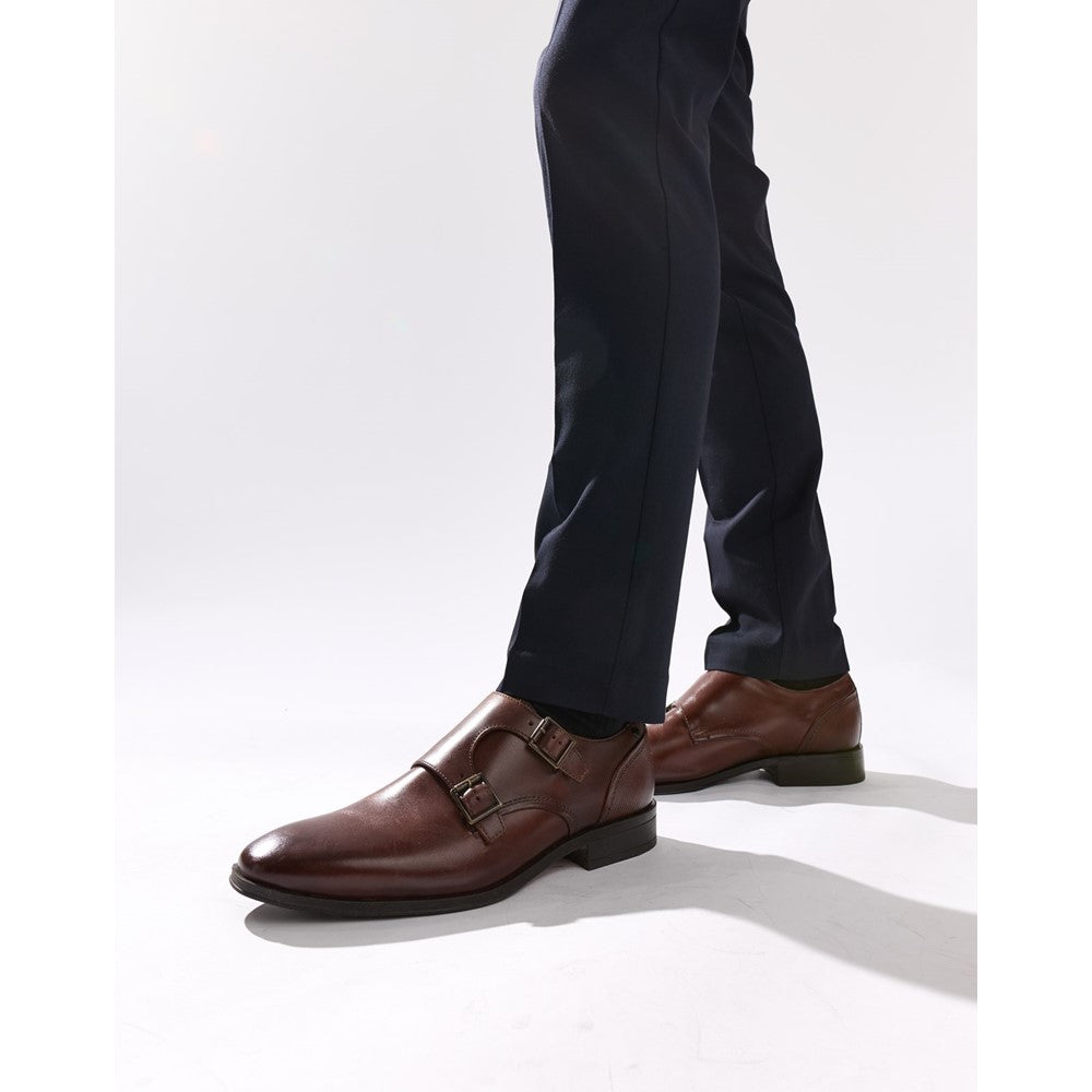 Base London Cleric Washed Double Monk Shoes