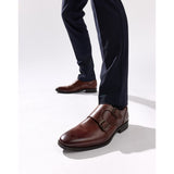 Base London Cleric Washed Double Monk Shoes