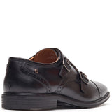Base London Henley Waxy Double Monk Shoes