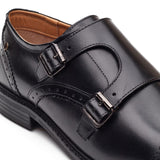 Base London Henley Waxy Double Monk Shoes