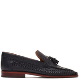 Base London Bracken Leather Weave Loafers
