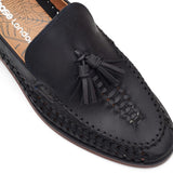 Base London Bracken Leather Weave Loafers