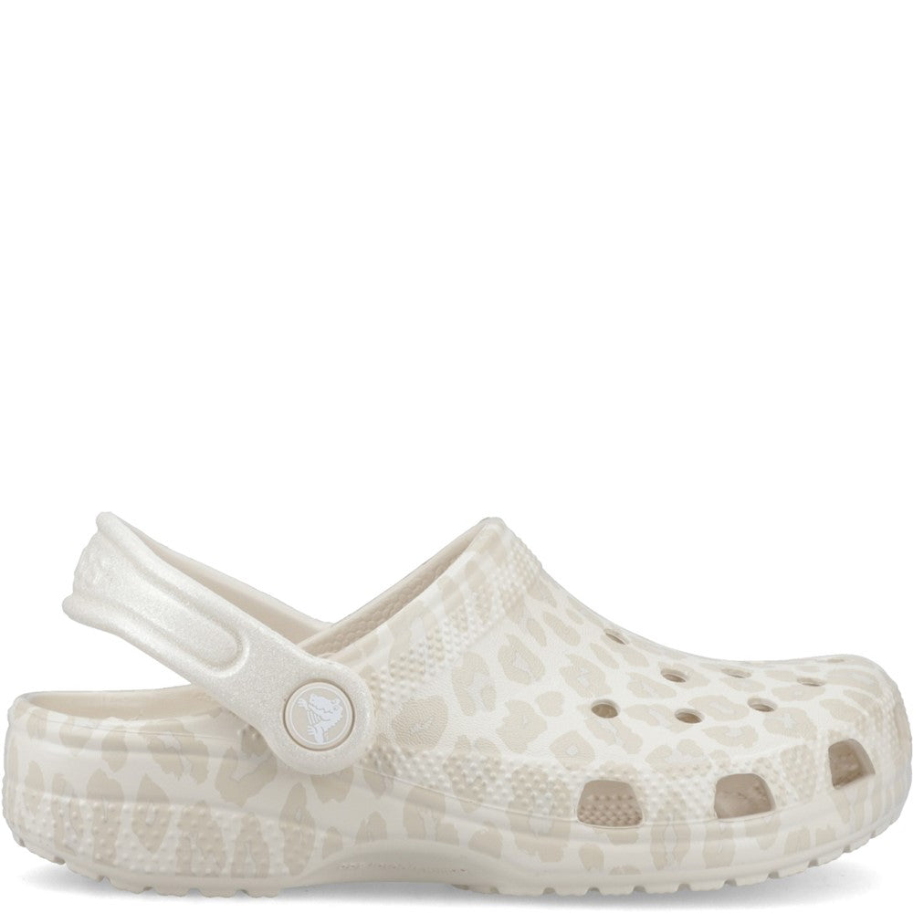 Crocs Kids Classic Animal Glitter Clogs