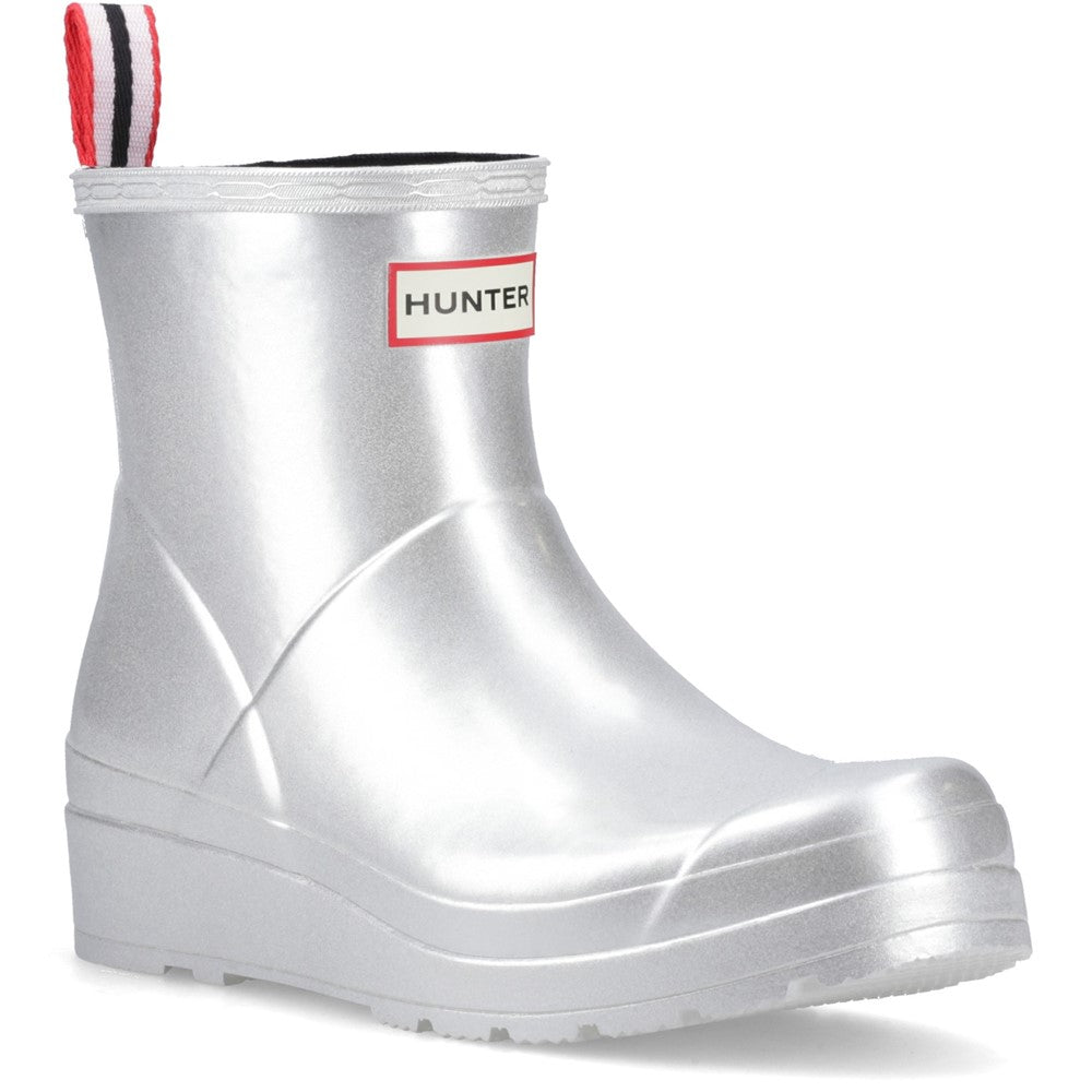Hunter Play Short Metallic Wellington Boots