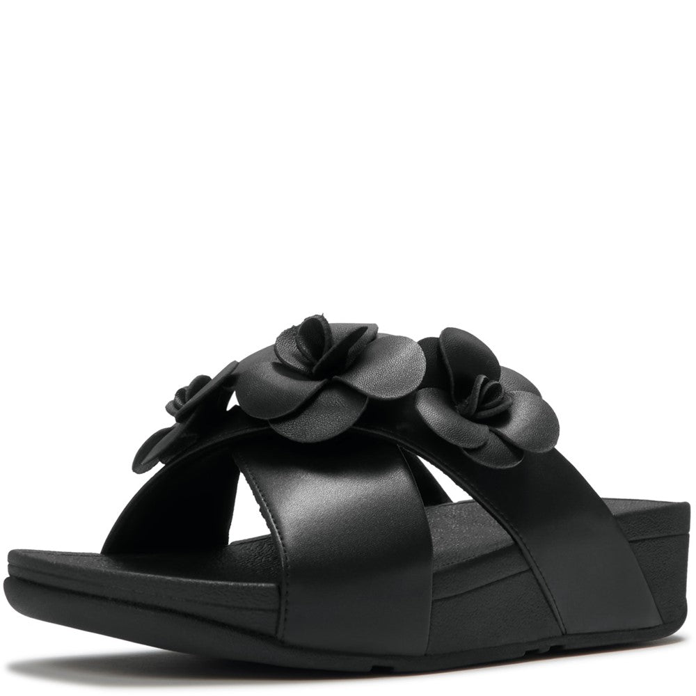 Fitflop Lulu Flower Cross Slides