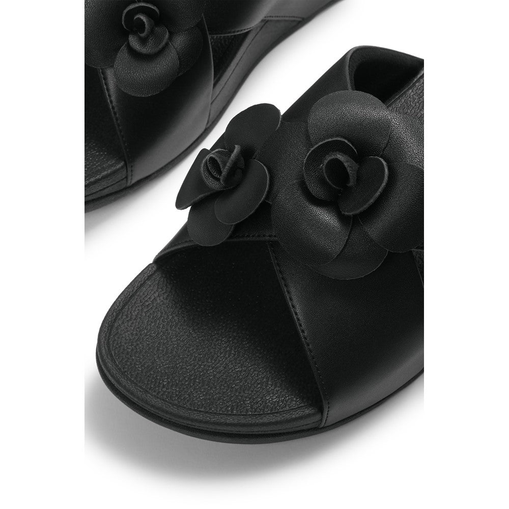Fitflop Lulu Flower Cross Slides