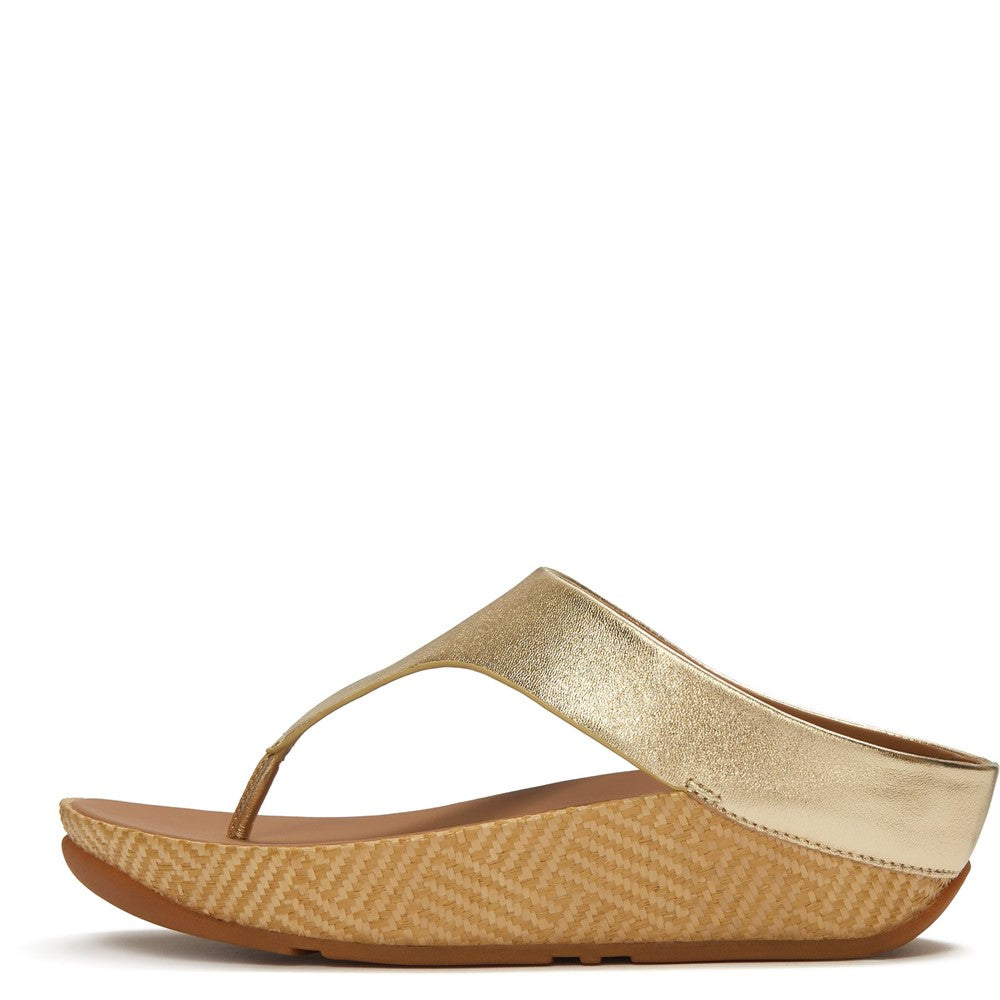 Fitflop Lulu Lux Graphic-Weave Toe-Post Sandals