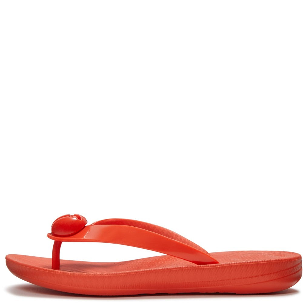 Fitflop iQushion Glossy-Button Flip-Flops