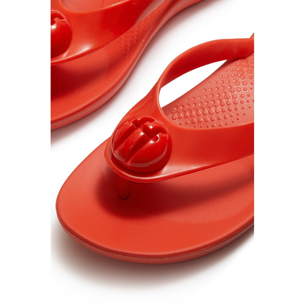 Fitflop iQushion Glossy-Button Flip-Flops
