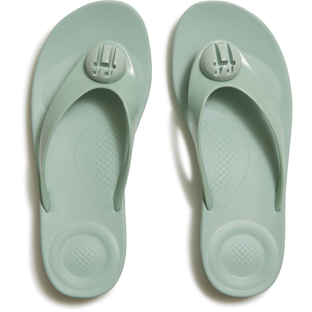Fitflop iQushion Glossy-Button Flip-Flops