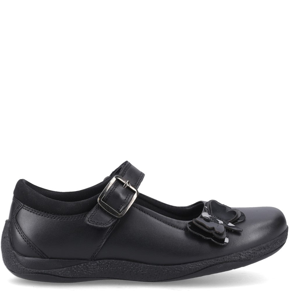 Hush Puppies Julie Ballerina Junior School Shoes