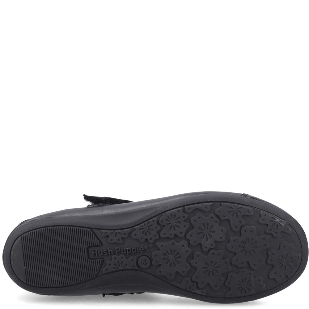 Hush Puppies Lottie Ballerina Junior School Shoes