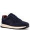 Navy suede