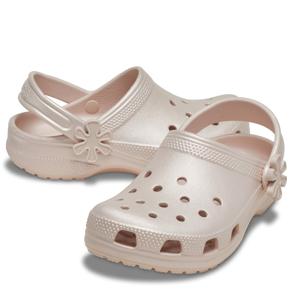 Crocs Toddler Classic Pearl Shine Clogs