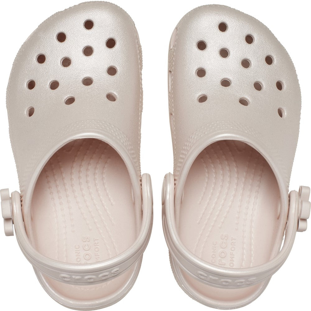 Crocs Toddler Classic Pearl Shine Clogs