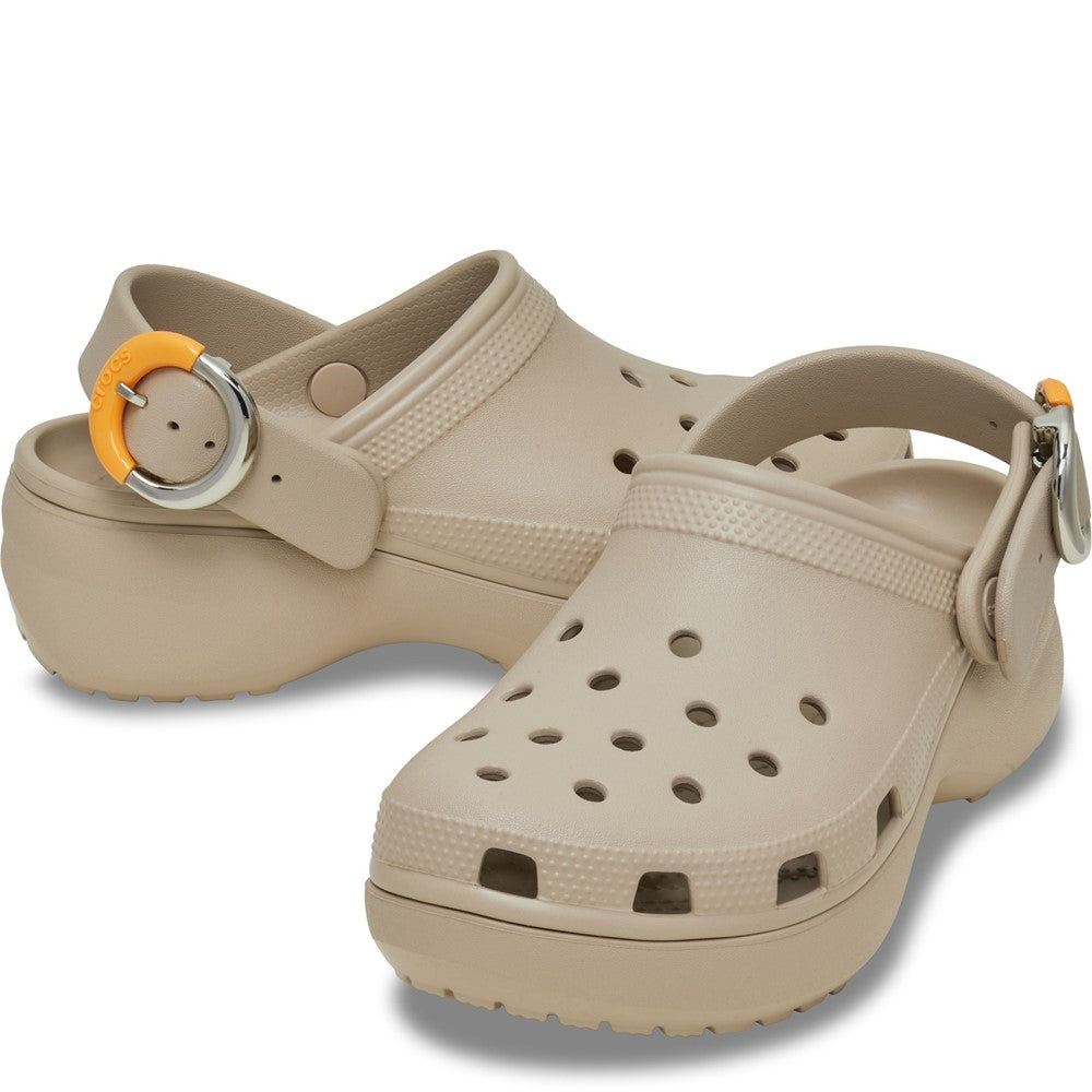 Crocs Classic Platform Buckle Clogs