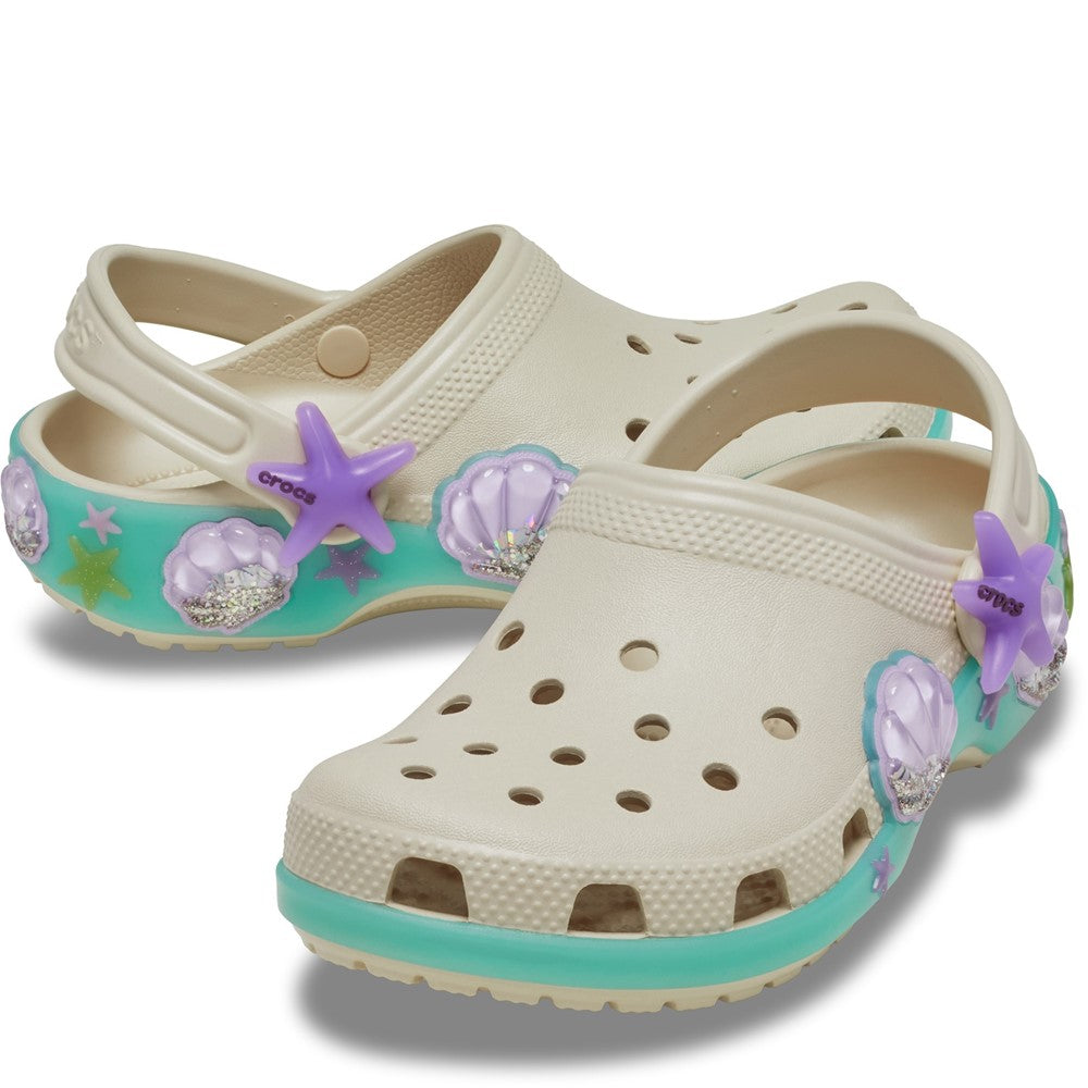 Crocs Kids Classic Sea Sparkle Clogs