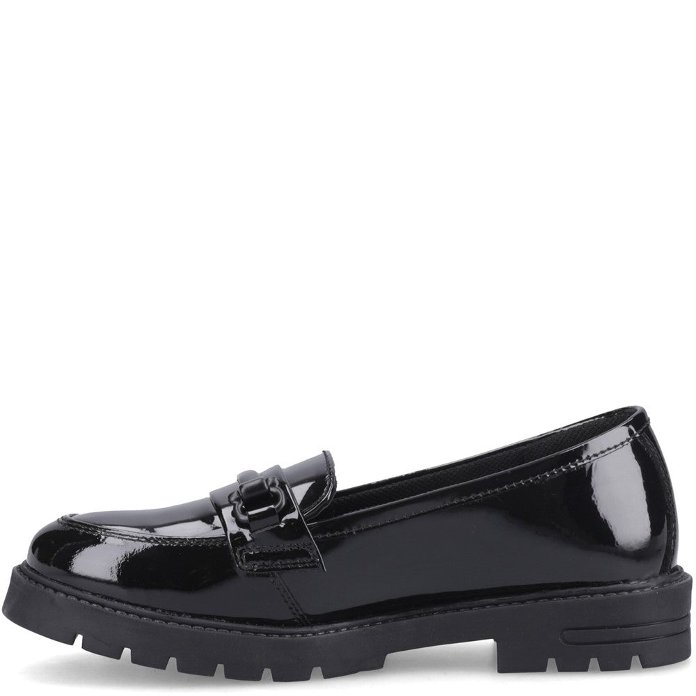 Hush Puppies Hazel Snaffle Patent Senior School Shoes