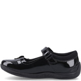 Hush Puppies Julie Ballerina Patent Junior School Shoes