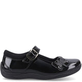 Hush Puppies Julie Ballerina Patent Junior School Shoes