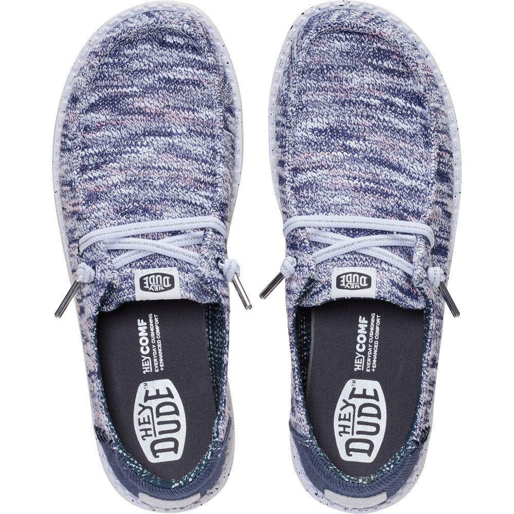 HEYDUDE Wendy Knit Shimmer Slip on Shoes