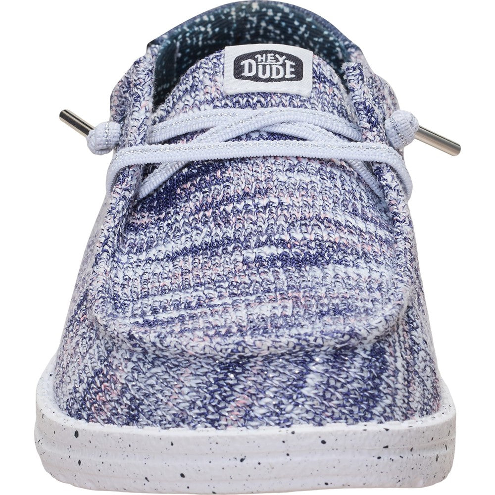 HEYDUDE Wendy Knit Shimmer Slip on Shoes