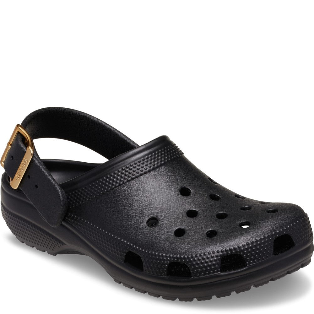 Crocs Unisex Classic Metallic Buckle Clogs