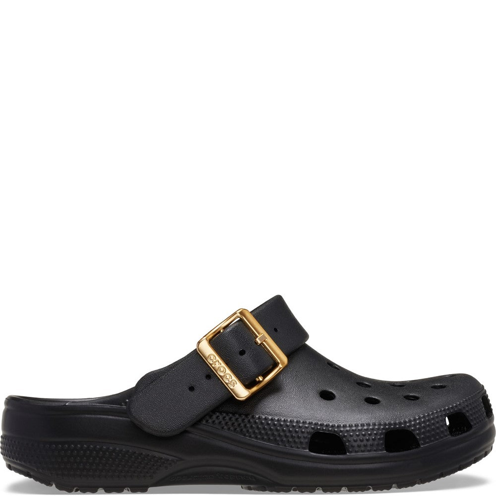 Crocs Unisex Classic Metallic Buckle Clogs