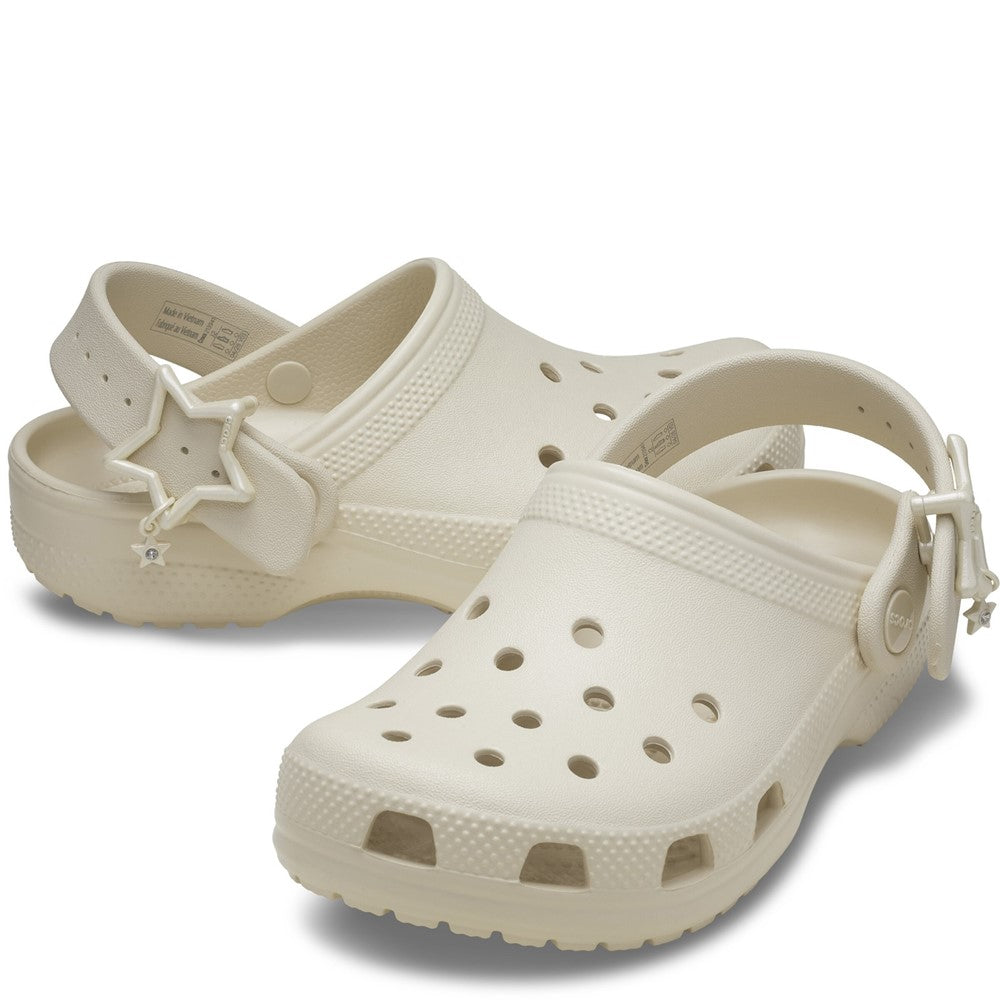 Crocs Toddler Classic Star Buckle Clogs