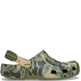 Crocs Kids Classic Strap-Back Camo Clogs