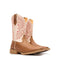 Honey tan metallic peach