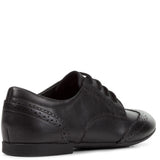 Geox J Plie B Smooth Leather Junior School Shoes