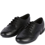 Geox J Plie B Smooth Leather Junior School Shoes
