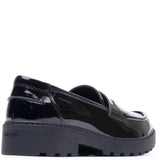 Geox J Casey G.C Smooth Leather Junior School Shoes