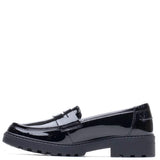 Geox J Casey G.C Smooth Leather Junior School Shoes