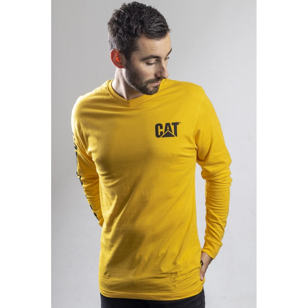 Caterpillar Trademark Banner Long Sleeve T-Shirt