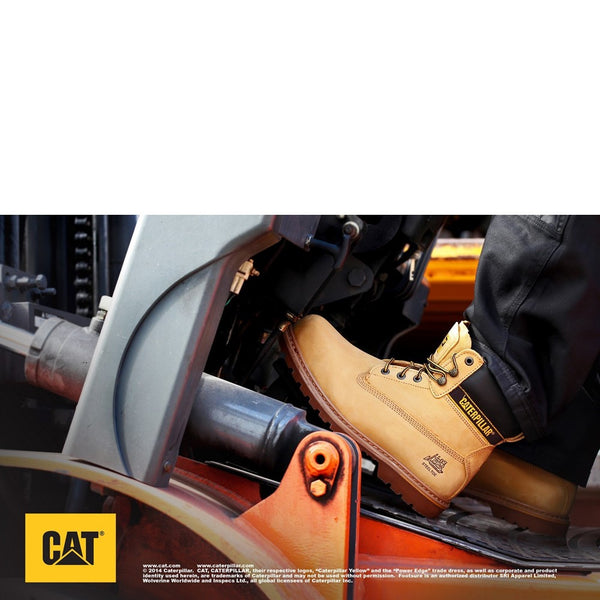 Mens Caterpillar Holton S3 Safety Boot Honey Brantano