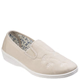 Mirak Bessie Twin Gusset Canvas Slip On Shoe