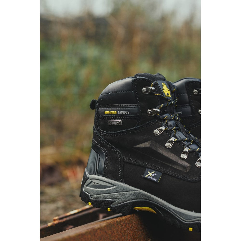 Amblers Safety Herren Sicherheitsstiefel FS987 – Wasserdicht, Mit Stahlkappe, Hitzebeständig Bis 300°C, S3 HRO SRC