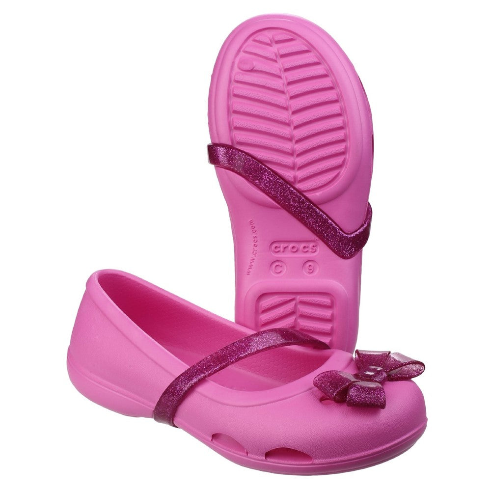 Pink Crocs Flats Girls Crocs Lina Flat Pink – Brantano