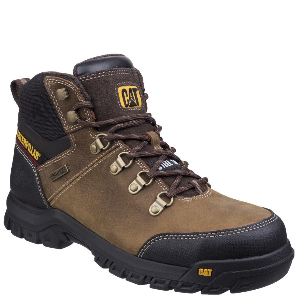 Mens Caterpillar Framework Safety Boot ST S3 WR HRO SRA Brown