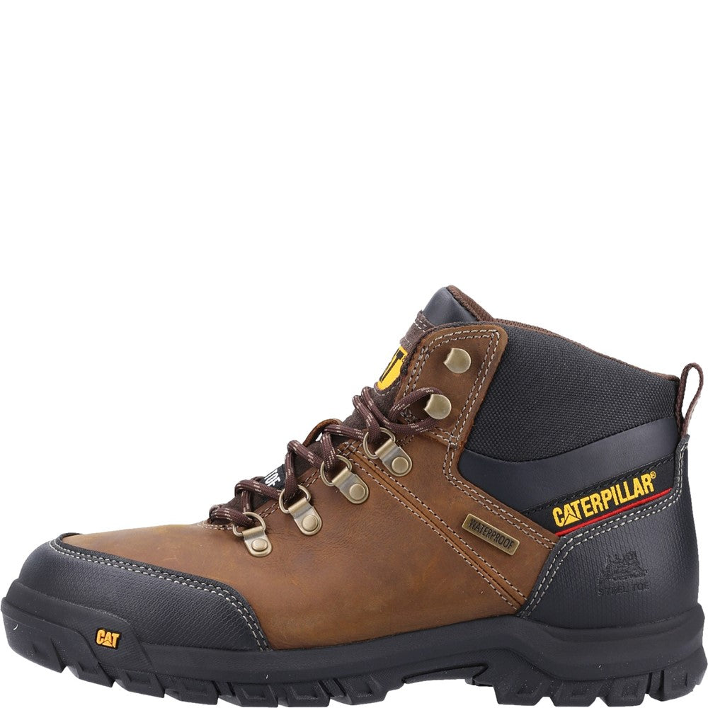 Mens Caterpillar Framework Safety Boot ST S3 WR HRO SRA Brown