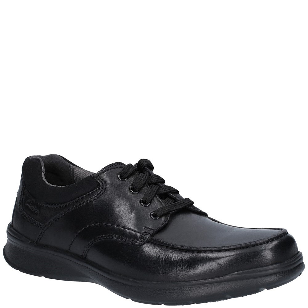 Mens Clarks Cotrell Edge Lace Up Shoe Black | Brantano