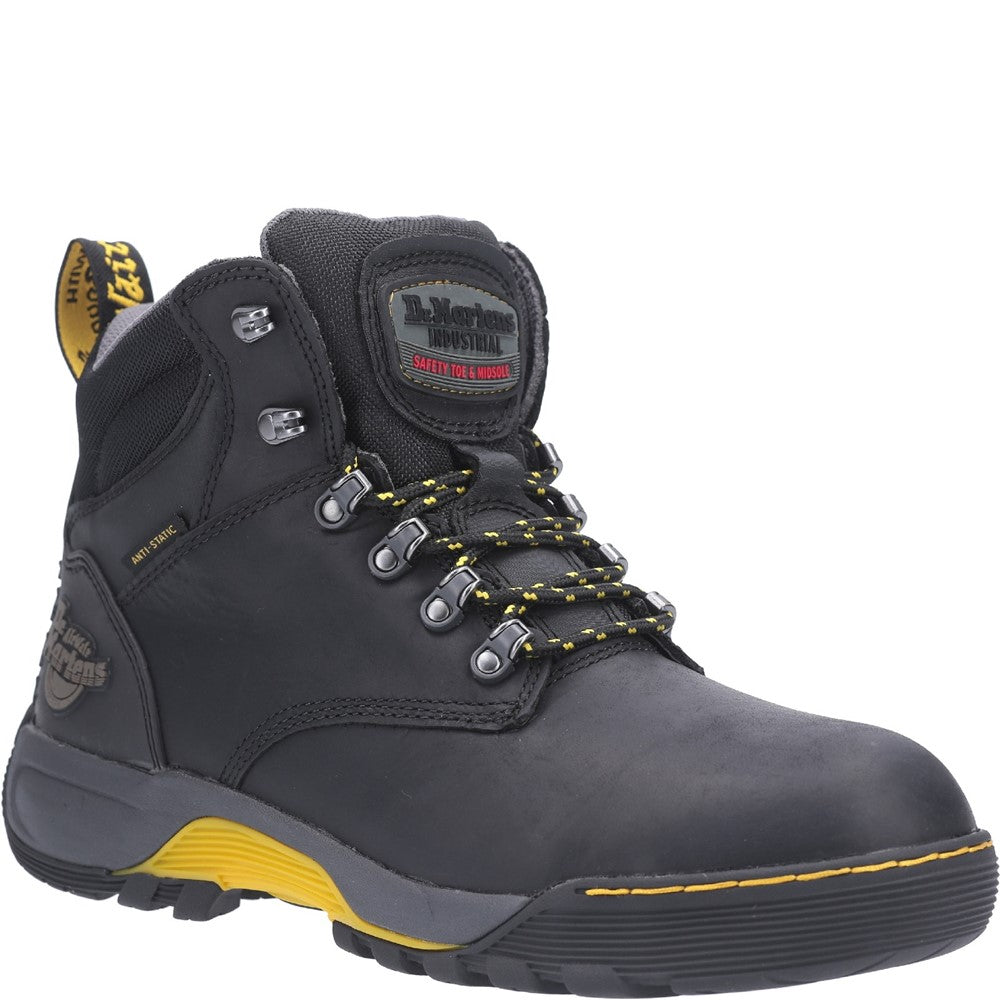 Mens Dr Martens Ridge ST Lace Up Hiker Safety Boot Black Brantano